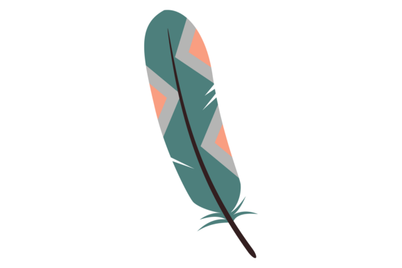 Bird Feather Graphics: Color Wing Quill Decorativ Illustrations
