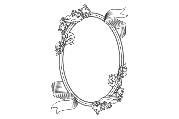 Black and White Frame Graphic: Editorial Illustrations & Design Assets