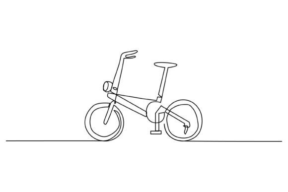 Continuous Line Design of Children’s Bicycle