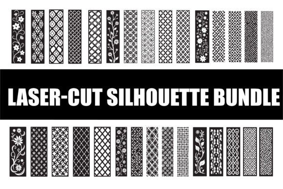 Elegant Laser-Cut Design Bundle: Premium Graphics & Illustrations