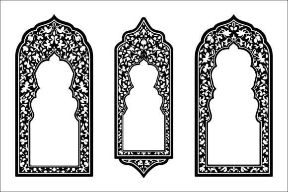 Elegant Ornamental Laser Cut Panels: Graphics & Illustrations for Handmade Crafters