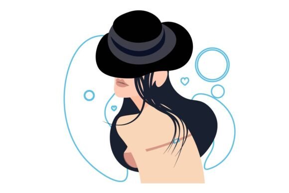 Fashionable Woman Wearing Hat