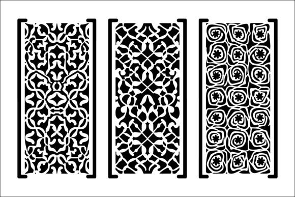 Intricate Laser Cut Panel Designs: Graphics & Illustrations