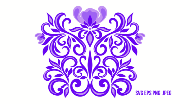 Lavender Art Nouveau Pattern: Graphics & Illustrations