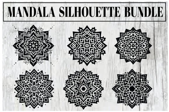 Mandala Silhouette Bundle – Elegant Graphics & Illustrations