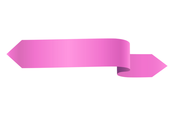 Pink Silk Elegant Ribbon. Realistic Deco Graphics
