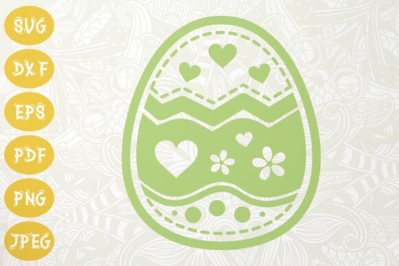 Spring Easter Egg SVG Simple Crafts: Graphics & Illustrations
