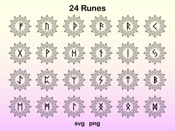 Viking Runes Clipart: Graphics & Illustrations for Editorial Magic